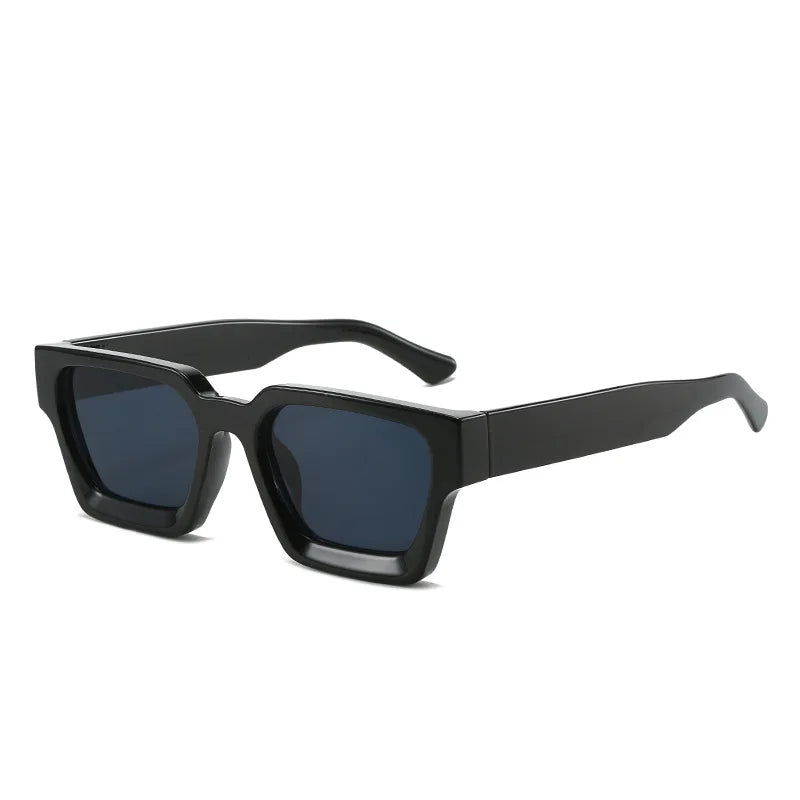 Wholesale Custom Logo Brand Designer Plastic Sun Glasses Black Square UV400 Women Shades Sunglasses for Men 2026