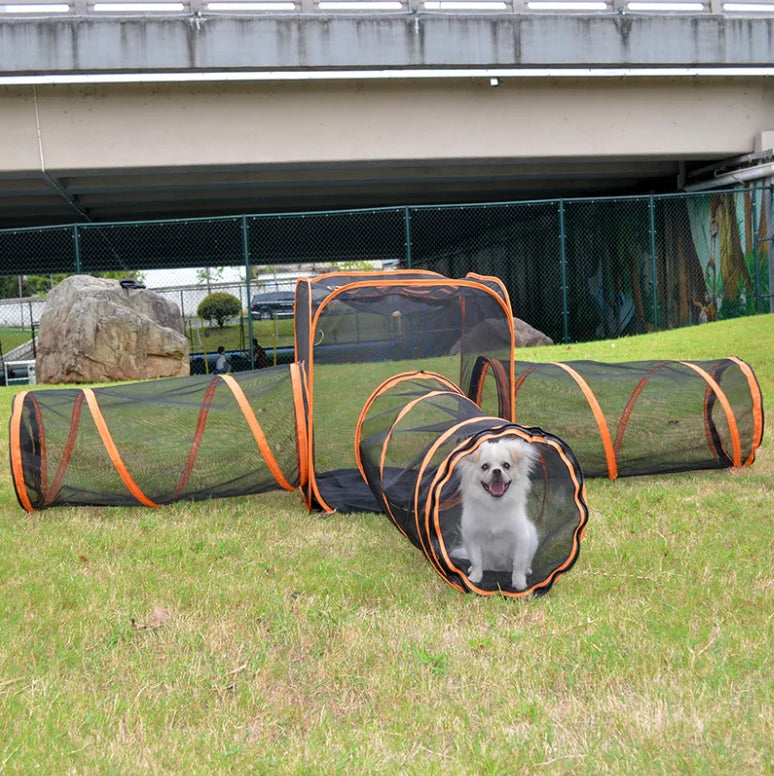 Wholesale New Pet Splicing Tunnel Toys Portable Cat Cage Combination Set