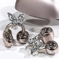 Bow Rhinestone for Clip on Earbuds Open Ear Elegant Zirconia Decorative Earphone Accessories Exquisite Decoration Butterfly