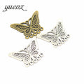 YuenZ 2 Color Multiple Lifting Holes butterfly Charms Pendant DIY Jewelry Making Necklace Handmade Accessories 31*22mm D207