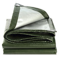 PE Coated Canvas Tarpaulin Outdoor Plain Heavyweight Waterproof Tear-Resistant Roof Cover Liner