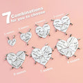 Fashion Customized Heart Necklace Jigsaw Puzzle Heart Pendant Necklace With Engraved Name for Parties and Anniversaries