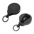 Black Colour Super 48 Locking Professional Heavy Duty  Badge Key Holder Reel with Retractable Waxed Cord or Steel Cable