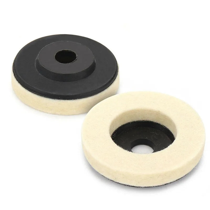Diameter 50mm 100% Pure Wool Buffing Polishing Wheel 8mm Thick Felt Pad 2" Buffer Buff Polish Disc