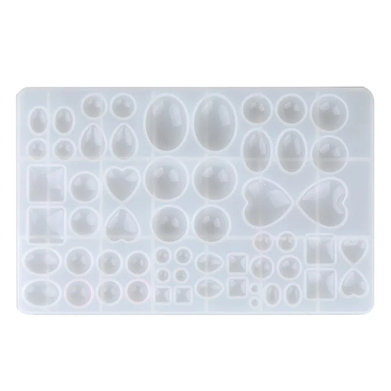 Different Size Gem Pendant Silicone Mold for DIY Resin Crystal Epoxy Mirror Silicone Mold
