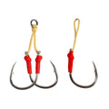 HK026 HK027 Fishing Hook Assist Jigging Hook High Carbon Steel Saltwater With KEVLAR-Fiber
