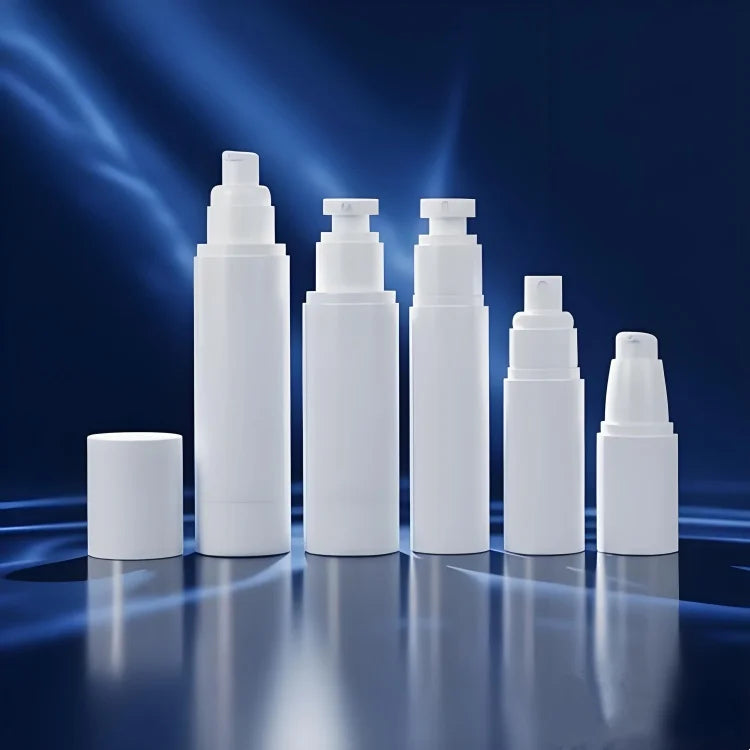 WOGU White Facial Care Cosmetic Packaging 50ml 100ml 120ml White Vacuum Toner Spray Bottles Lotion Serum Airless Pump Bottle