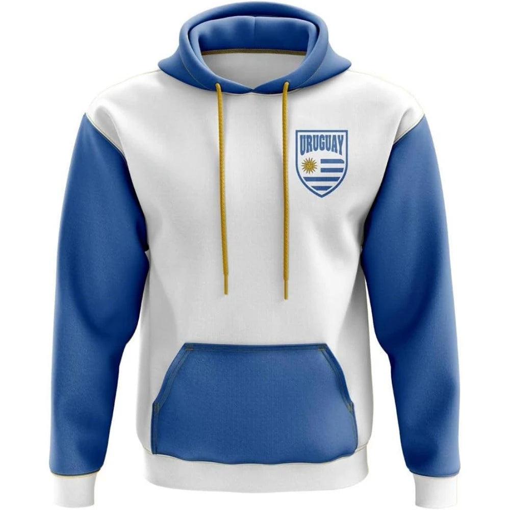 Fitspi Wholesale Custom Sportswear Uruguay Country Football Hoodies Sweatshirt Pullover