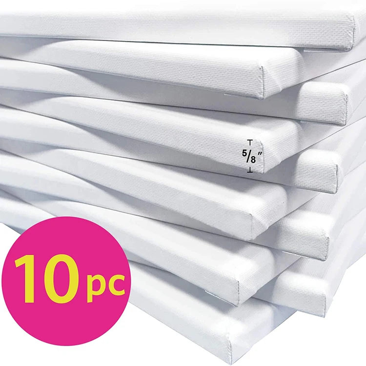 Factory Blank Stretched Canvas for Painting 8x10 Inch  for Oil & Acrylic Paint Painting