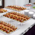 Best 24\" X 16\" Acrylic Display Stand-Modern Rectangle Buffet for Exhibitions Parties or Displays Comes in Carton Packaging