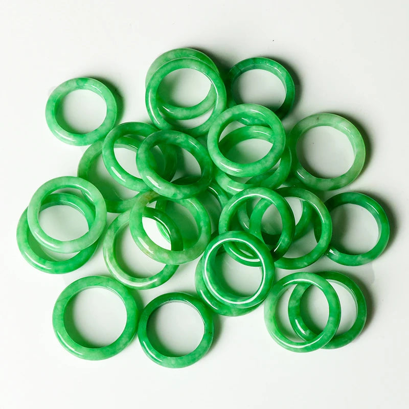 Emerald Ring Manufacturers Wholesale Emerald Dry Green Ring Couple Men and Women Emerald Ring