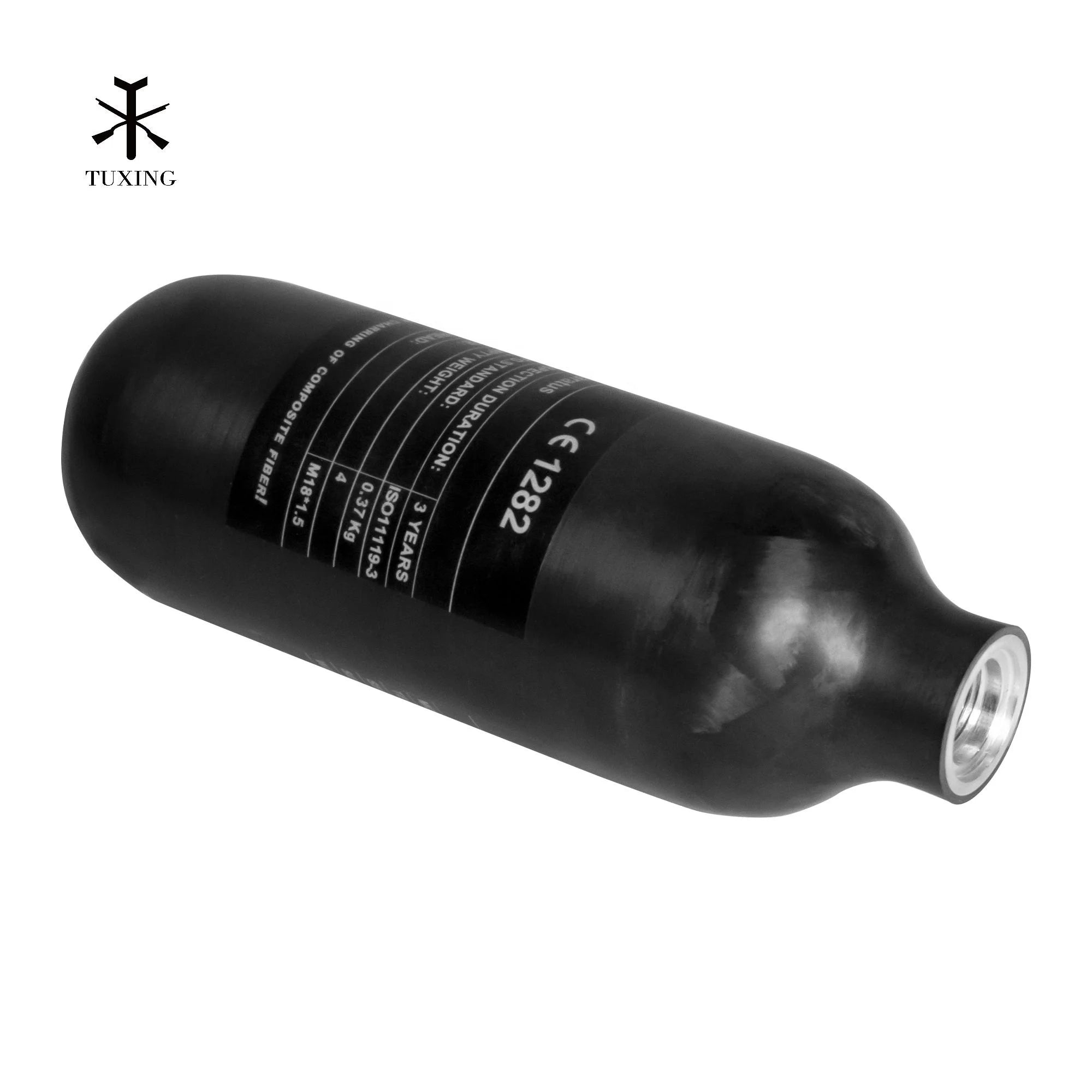 TUXING China Wholesale Supplier 0.36L Frosted 360cc High Pressure 300Bar 4500psi Paintball Carbon Fiber Air Tank Gas Cylinder