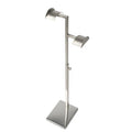 Export Design Adjustable Height Silvery Stainless Steel Metal Retail Shop Couture Handbag Display Stands Holder