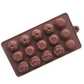 Rose Flower Silicone 3D Sugar Paste Mold for Chocolate Bar Cake Tools