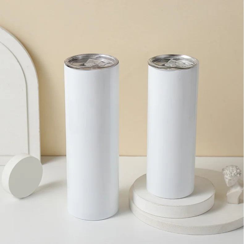Wholesale Stainless Steel 20oz Sublimation Tumbler Ceramic Cups with for Skinny Straight Water Bottle and Lid Popular Product