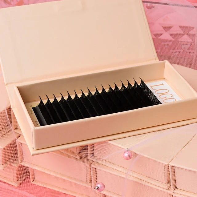 Velvet J B C CC D DD L LC LD M Premium Cashmere Lash Extension Supplies Dark Matte Mink Eyelash Extensions Soft Natural Colorful