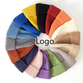 Plain Ski Mohair Custom Beanie With Logo Fashion Soft Pattern Embroidery Winter Hats for Women Ladies