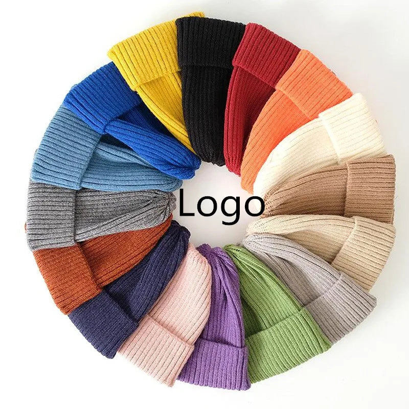 Plain Ski Mohair Custom Beanie With Logo Fashion Soft Pattern Embroidery Winter Hats for Women Ladies