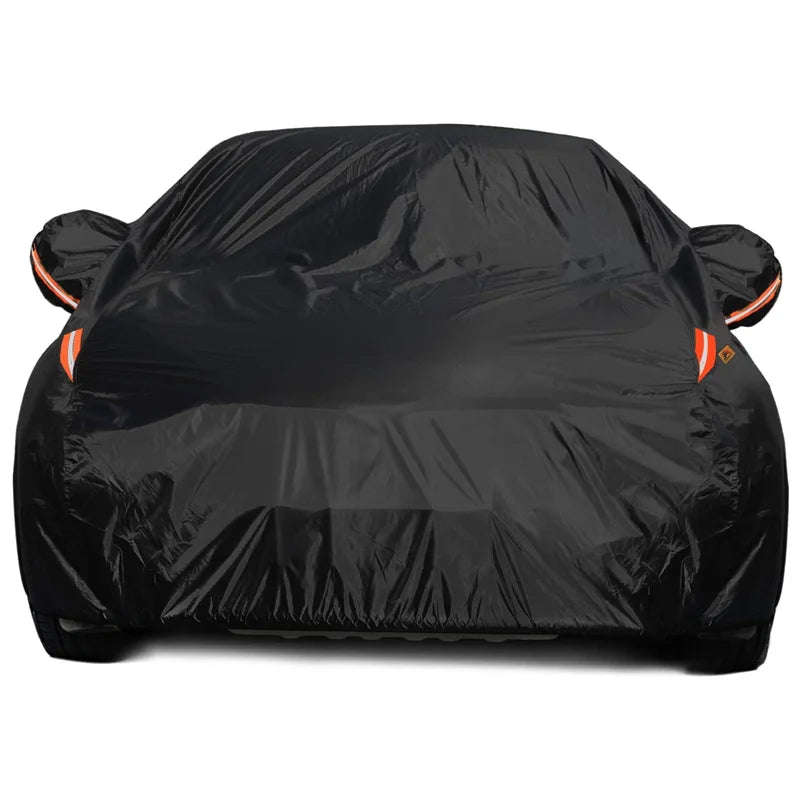 WOQI Dust Storm Resistant Outdoor Exterior Custom Padded Car Cover with Straps