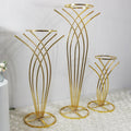 HJ210705-1 LUCKYGOODS Elegant Vintage Professional Gold Plated Iron Flower Rack Stand for Wedding Party Decoration