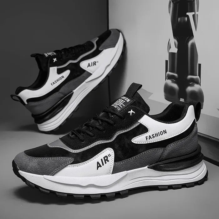 Fashion Knitted Walking Style Casual Shoes Male Sports Custom Sneakers