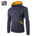 Clearance Sales Custom Logo Printed New Double Breasted Hooded Sweatshirts Pullover for Men