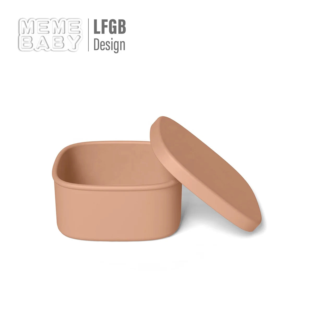Food Grade Portable Lunch Box Square School Lunch Set Snack Food Storage Container Bento Stackable Silicone Portable Lunch Box