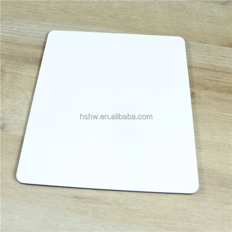 MDFSUB Eco-Friendly 6mm Thick Wooden Sublimation MDF Placemat 20x26cm Rectangle Blank Coasters Cork Back for Restaurants Home