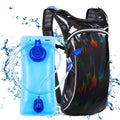 Custom Hydration Pack Backpack with 2L Water Bladder Lightweight Insulation Water Pack for Raves Hiking Biking Climbing