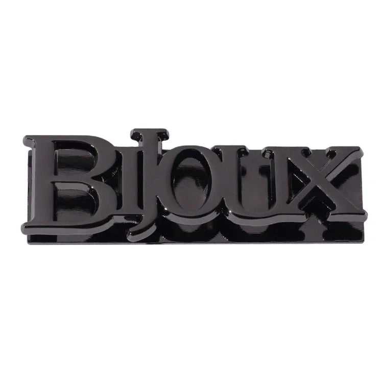 Custom Letter Bags Fitting Gunmetal Color Luggage Metal Embossed Plate Alloy Hats Metal Alphabet Logo Label Plaque with Screw