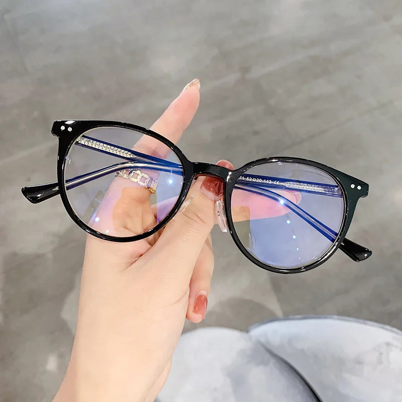 Sunway Eyewear Hot Sell Round Eyeglasses Frames Blue Light Blocking Anti Blue Light Filter Computer Glasses