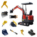 FREE SHIPPING China New Mini Excavators Can Equipped EPA EURO 5 Engine 1 Ton Excavator Machine Prices for Sale
