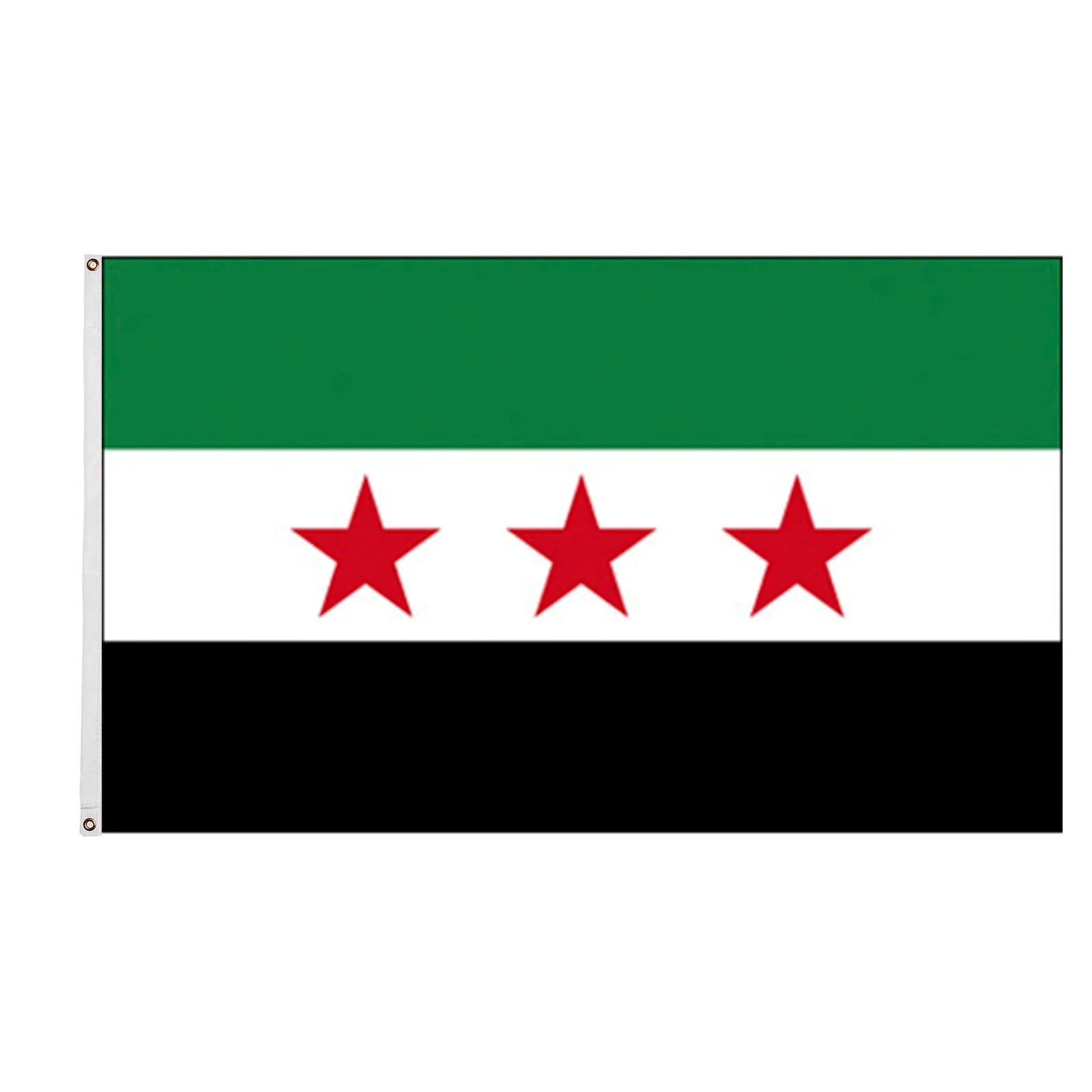 Ready to Ship 100% Polyester 3x5ft Stock Printed SY Syrian Old Syria Flag