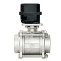 Tonheflow 2 Way DN65 55N.M DC12V DC24V Electric Motorized Ball Valve