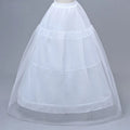 Wholesale Women Bridal 3 Hoops Petticoat Elastic Waist Wedding Dress Bustle Underskirt