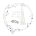 A64 Elbows for Pasture&Garden&Gazebo White Misting Systems White Outside Patio Misters 33FT Misting Cooling System