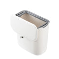 Mini Wall-Mounted ABS Plastic Trash Can Hand-Pressed Europe America Style Induction for Kitchen Bathroom Car Office Desktop
