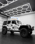Gonengo Wholesale Honeycomb Car Parking Garage Lights White Hex Led Showroom Lights Ceiling Hexagon Led Light for Workshop