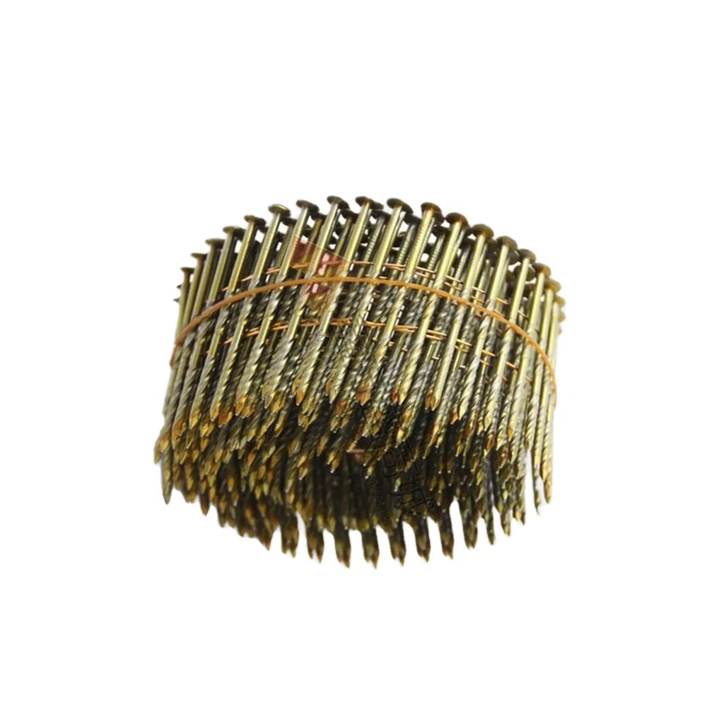 Iron Steel Coil Nail 2.5mm*50mm Galvanized Wood Screws Cheaper Roofing Nail FLAT Head WIRE COIL NAILS