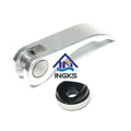 White Aluminum Alloy Adjustable Eccentrical Cam Lever Clamp Handle Internal Thread Quick Release Clamping Lever
