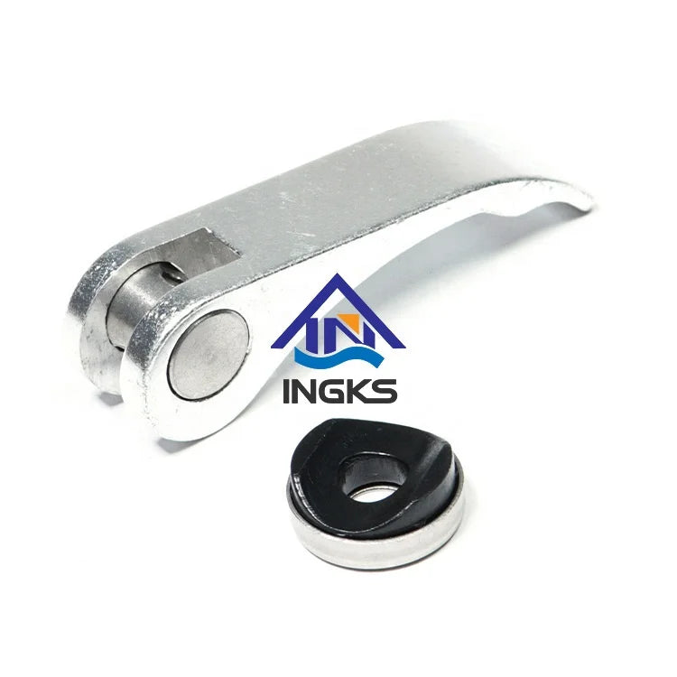 White Aluminum Alloy Adjustable Eccentrical Cam Lever Clamp Handle Internal Thread Quick Release Clamping Lever