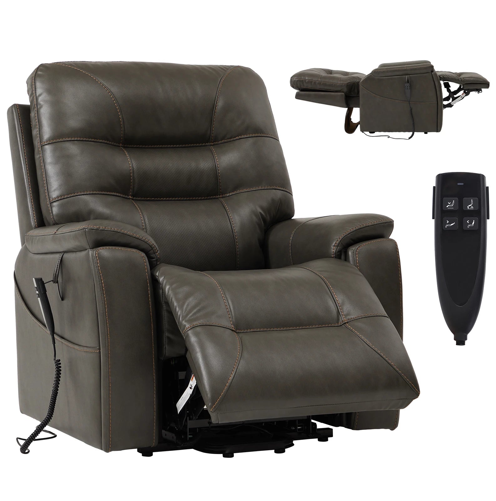 Innovative Designs Extended Footrest Power Lift Recliner Chair for Studio Apartment