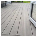 Modern WPC Decking Composite Custom Size Square Outdoor Deck Boards Smooth Anti-Slip Waterproof Wood Plastic Floor Factory