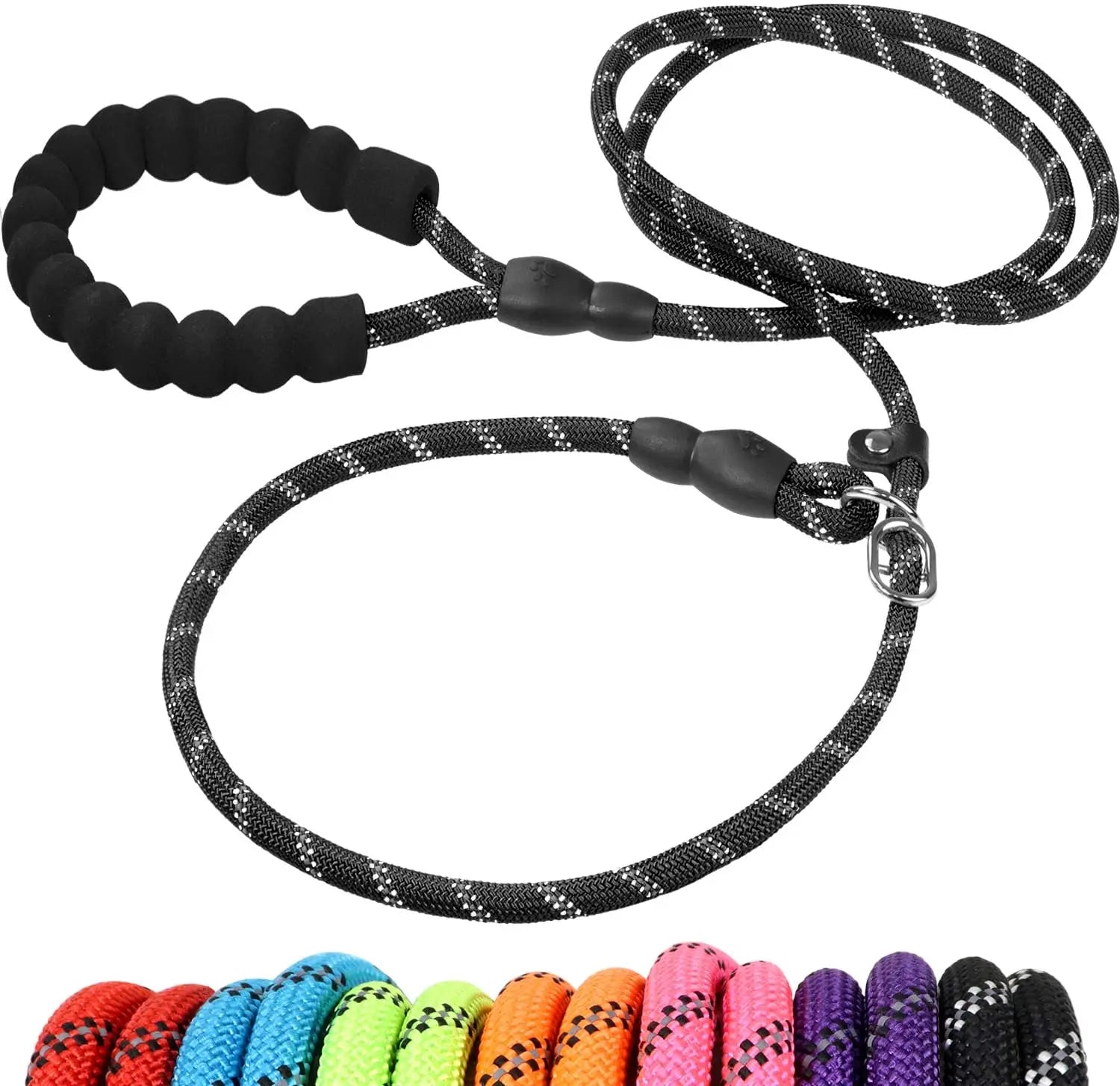 Hot Selling 2024 Hot Sale Flexible Reflective Leather Dog Leash Quick Release Custom Dog Collar and Leash Set Luxury