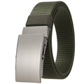 LQbelt New Nylon Belt Scroll Buckle Belts No Ratchet No Holes Mens Canvas Belt Polyester Strap Outdoor Wholesale Factory