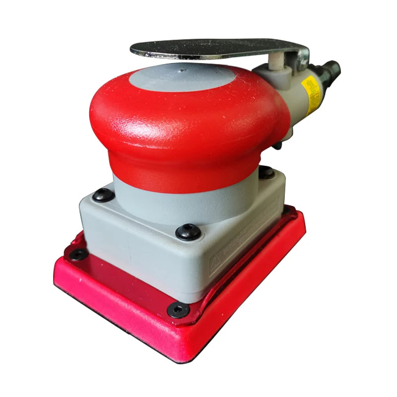 ATPRO Grinding Paint Surface Sanding Square Pneumatic Grind Machine  Polishing  75/100mm Pad Sandpaper Car Red Tools Cushion