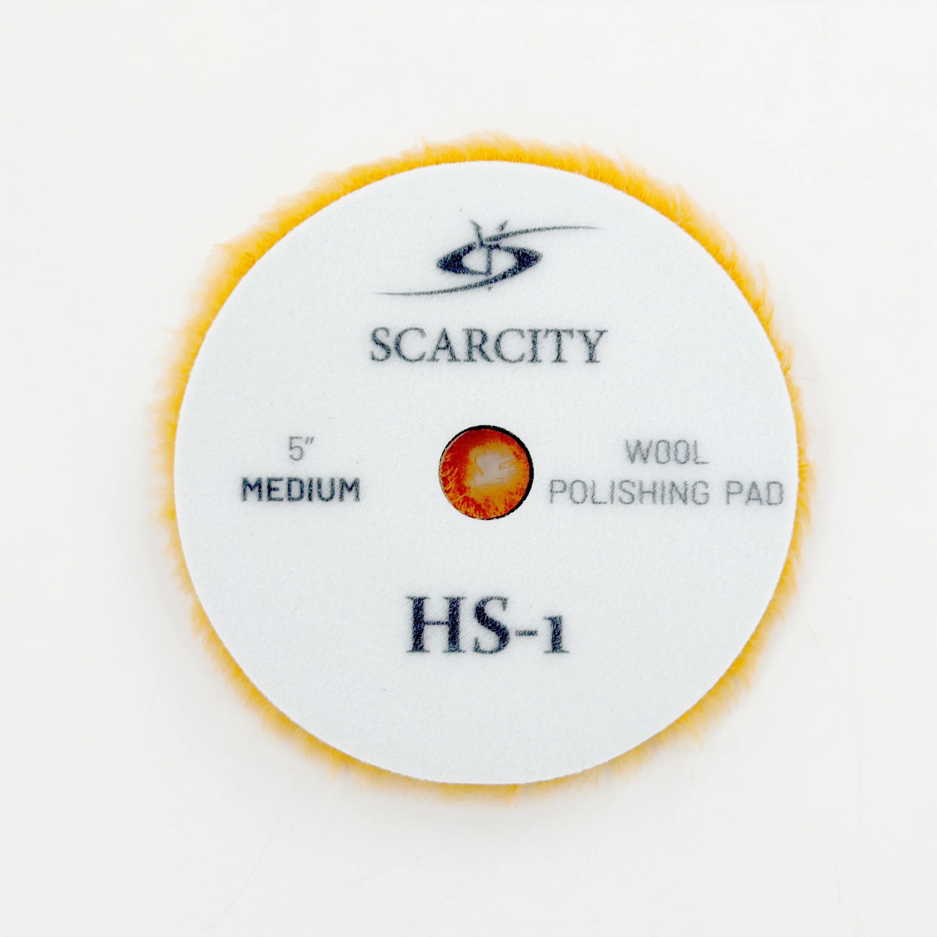 SCARCITY HS-1 5 Inch Wool Cutting Pad Yellow Color Car Polishing Pad