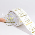 Printing Hot Stamping Gold Foil Label Adhesive Vinyl Waterproof clear Sticker Custom logo Label Transparent Sticker