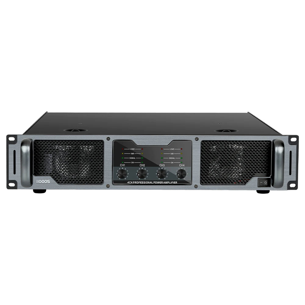 Depusheng 11000S 2U 4 Channel 1100W*4 High Power Amplifier  Audio Power Amplifier Professional  for Large-Scale Concert