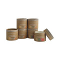 Factory Price Natural Kraft Balm Cardboard Box  Customized Lotion Stick Packaging Tubes Butter Paper Tube Oil-resistant